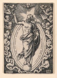 Kristus på kloden af Hans Sebald Beham