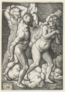 Udvisning fra paradis af Hans Sebald Beham