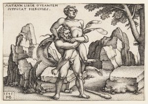 Hercules og Antaeus af Hans Sebald Beham