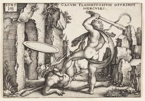 Hercules og Cacus af Hans Sebald Beham