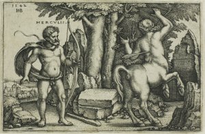 Herkules og Nessus af Hans Sebald Beham