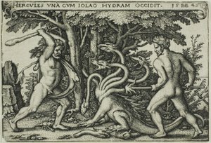 Hercules and the Hydra, fra The Labors of Hercules af Hans Sebald Beham