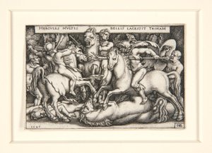 Hercules besejrer trojanerne af Hans Sebald Beham