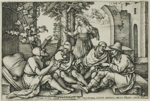 Job samtaler med sine venner af Hans Sebald Beham