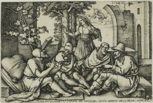 Job samtaler med sine venner af Hans Sebald Beham