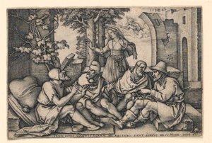 Job samtaler med sine venner af Hans Sebald Beham