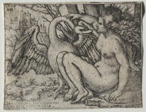Leda og Svanen af Hans Sebald Beham