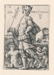 Merkur, fra De syv planeter af Hans Sebald Beham