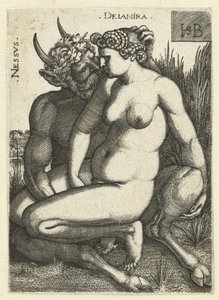 Nessus en Deïnira Nessvs Deianira (titel på objekt) af Hans Sebald Beham