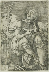 Sankt Antonius Eremitten af Hans Sebald Beham