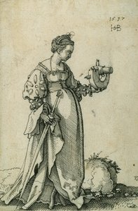 Den hellige Katarina af Alexandria af Hans Sebald Beham