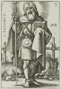 St. James Major, plade 9 fra De Tolv Apostle af Hans Sebald Beham