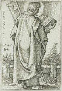 St. James Minor, plade 3 fra De Tolv Apostle af Hans Sebald Beham