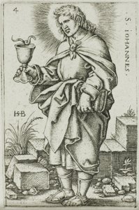 St. John, plade 4 fra De Tolv Apostle af Hans Sebald Beham