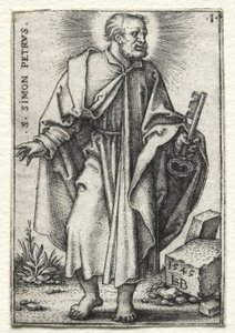 Sankt Simon Peter af Hans Sebald Beham