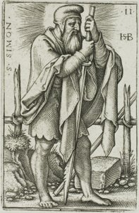 St. Simon, plade 11 fra De Tolv Apostle af Hans Sebald Beham