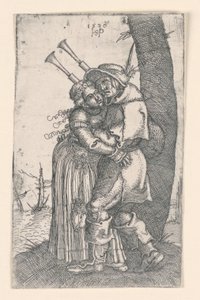Sækkepiberen af Hans Sebald Beham