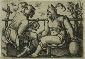 Tåben og den tåbelige kvinde af Hans Sebald Beham
