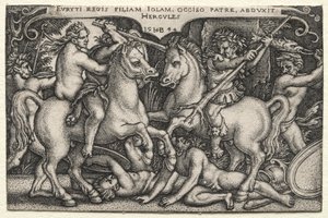 Herkules bortfører Iole af Hans Sebald Beham