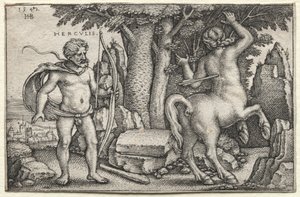 Herkules og Nessus af Hans Sebald Beham