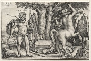 Herkules og Nessus af Hans Sebald Beham