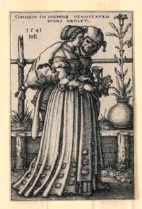 Fruen og Døden af Hans Sebald Beham