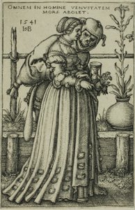 Fruen og Døden af Hans Sebald Beham