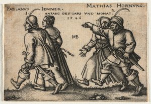 Bondebrylluppet eller de tolv måneder, 1546. af Hans Sebald Beham