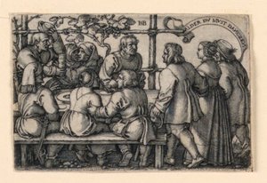 Bøndernes fest (Alder du must danczen) af Hans Sebald Beham