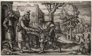 Den fortabte søn. af Hans Sebald Beham