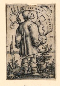 Vejrbonden: "Det er koldt vejr" af Hans Sebald Beham