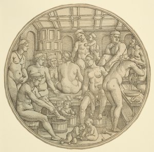 Kvindernes bad af Hans Sebald Beham