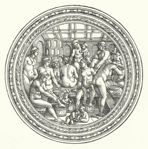 Badet for kvinder af Hans Sebald Beham