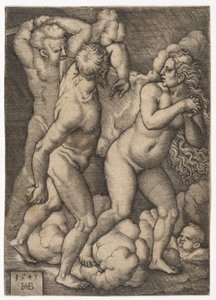 Uddrivelsen fra Paradiset, 1543 af Hans Sebald Beham