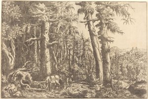 Den barmhjertige samaritaner, ca. 1558. af Hans Sebald Lautensack