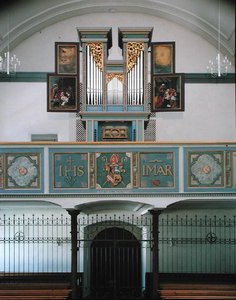 Orgel i klostret, ca. 1641 af Hans Sichelbein Sichelbein