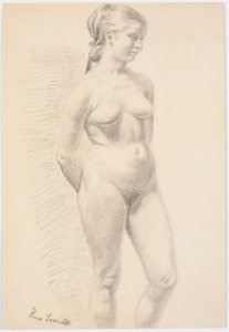 Stående kvindelig model