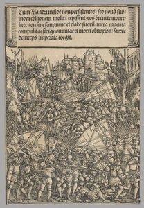 Andet flamske oprør, plade 10 fra historiske scener fra kejser Maximilian I
