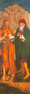 Tysk: Johannes der Täufer und Joachim Johannes Døberen og Joachim - Inzigkofen Altar