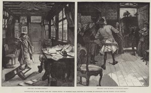 Illustrationer, fra jubilæumsudgaven af Holbergs skuespil, udgivet af E Bojesen, København, til Holbergs jubilæumsfestival af Hans Tegner