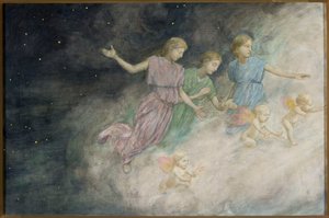 Engle - Bebudelsen af Hans Thoma