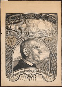 Forslagsdesign til »Den evige kalender i billeder« af Hans Thoma