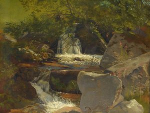 Bæk i Schwarzwald af Hans Thoma