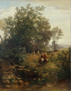 En sommermorgen i Bernauer-dalen af Hans Thoma