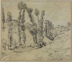 Dalen ved Siena af Hans Thoma