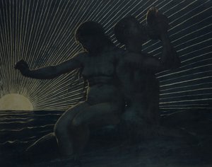 Triton-par, 1892 af Hans Thoma
