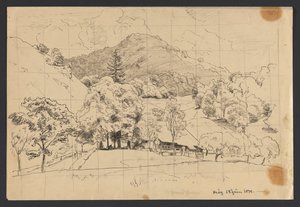 En bondegård i Präg i Schwarzwald af Hans Thoma