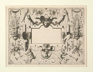 16 dekorative cartouche-designs