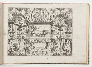 Tallerken 20, fra Grotteßco på forskellige måder (Various Grotesques)