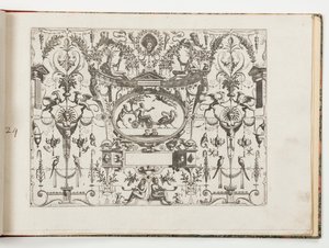 Tavle 24, fra Grotteßco: på forskellige måder (Various Grotesques) af Hans Vredeman de Vries